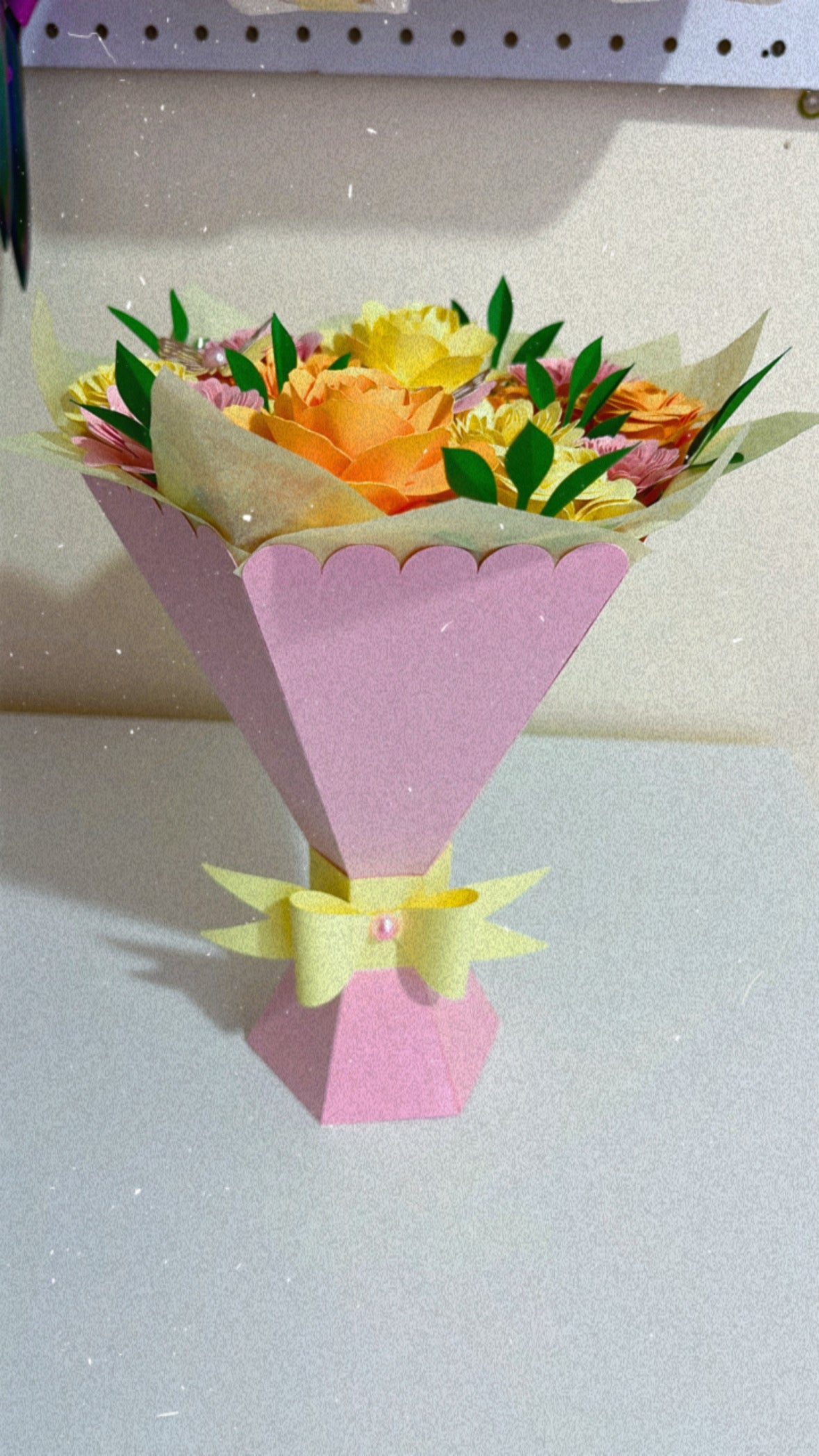 Paper Flowers Bouquet (12 Inches)