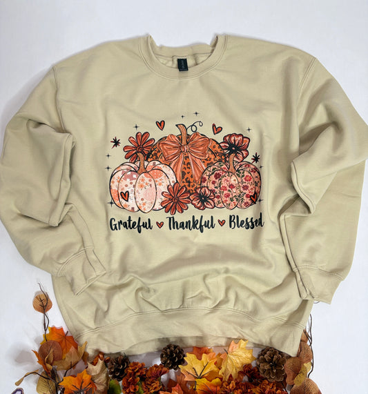 Fall Sweater (Grateful, Thankful and Blessed)