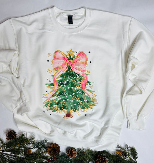 Christmas Sweaters (Pink bow tree)