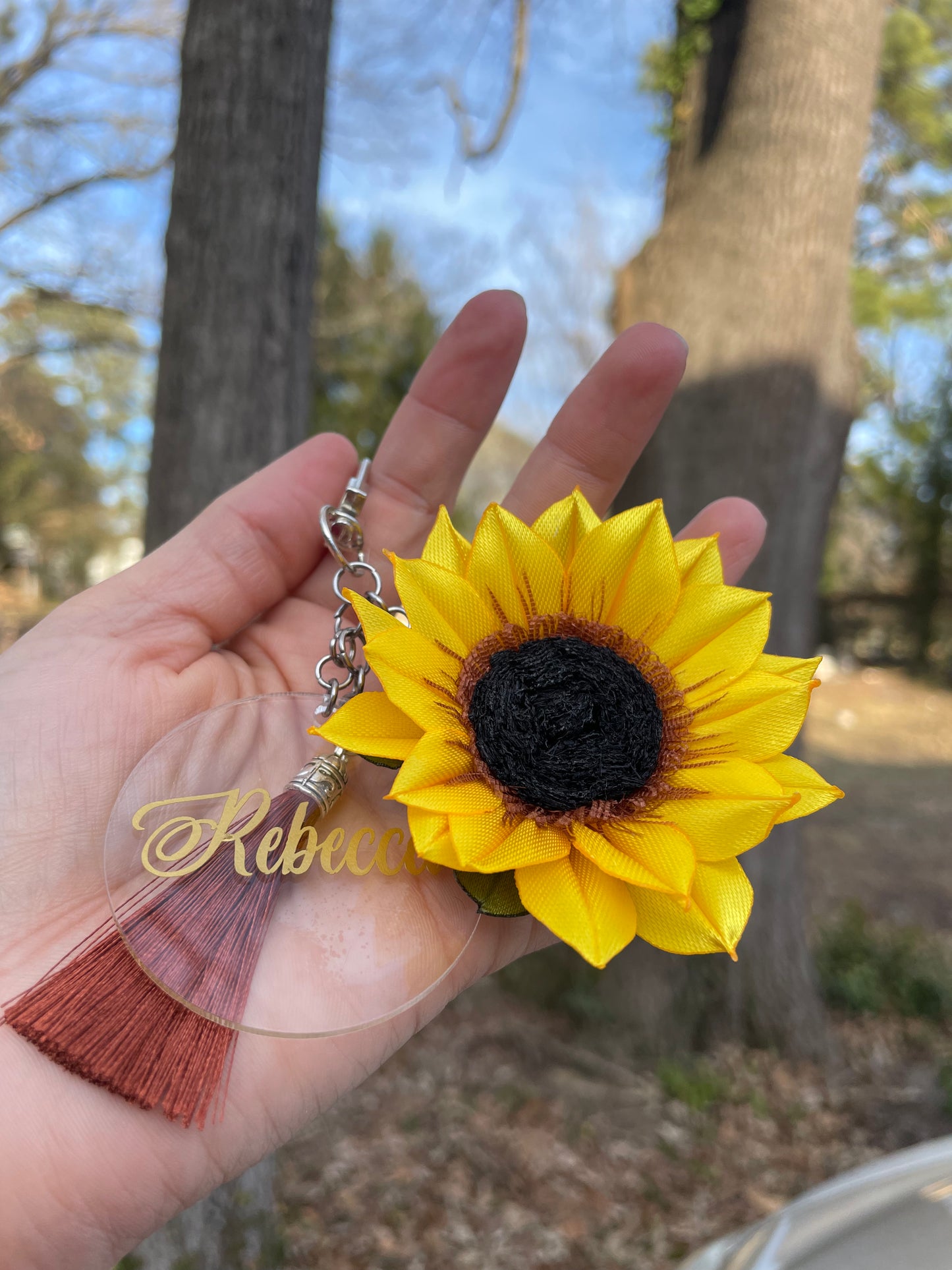 Eternal Sunflower Keychain