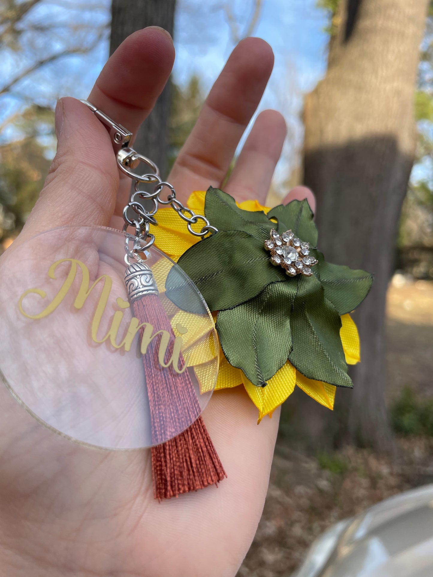 Eternal Sunflower Keychain