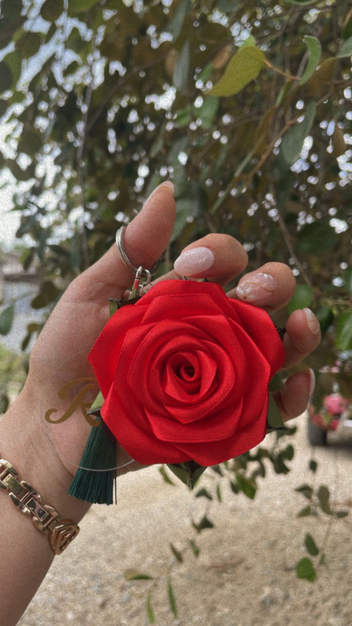 Eternal Rose Keychain