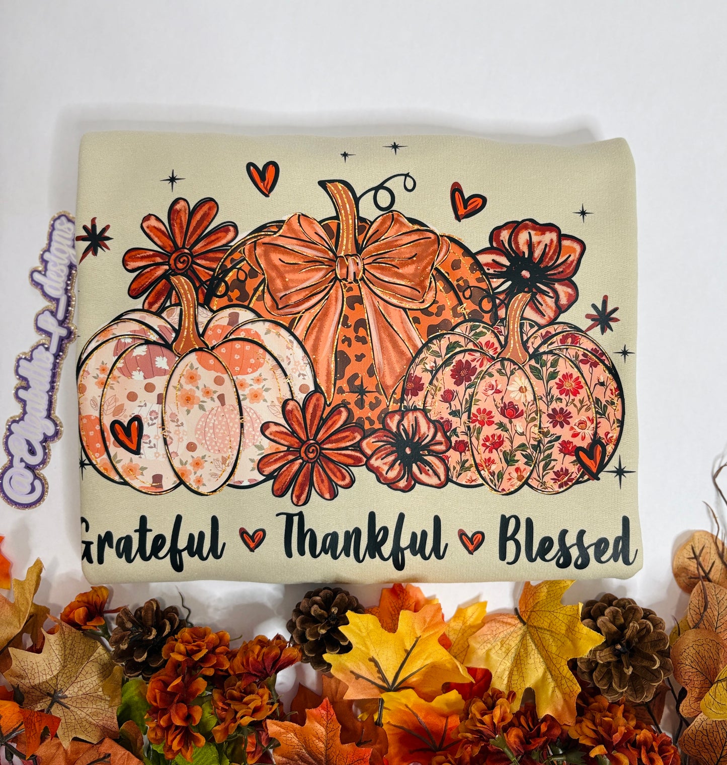 Fall Sweater (Grateful, Thankful and Blessed)