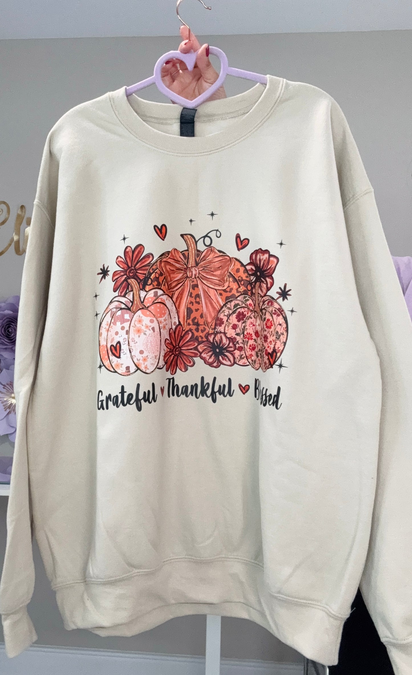 Fall Sweater (Grateful, Thankful and Blessed)