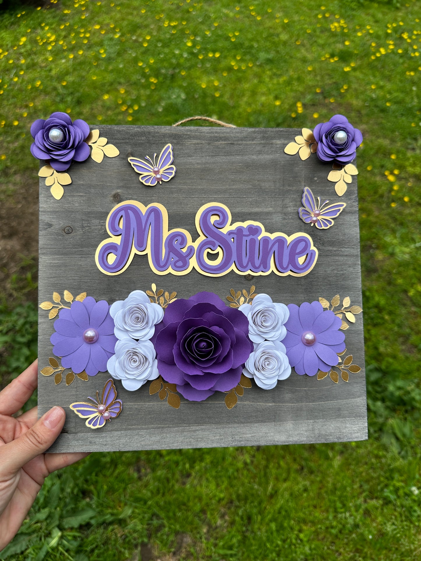 Flowers Plaque