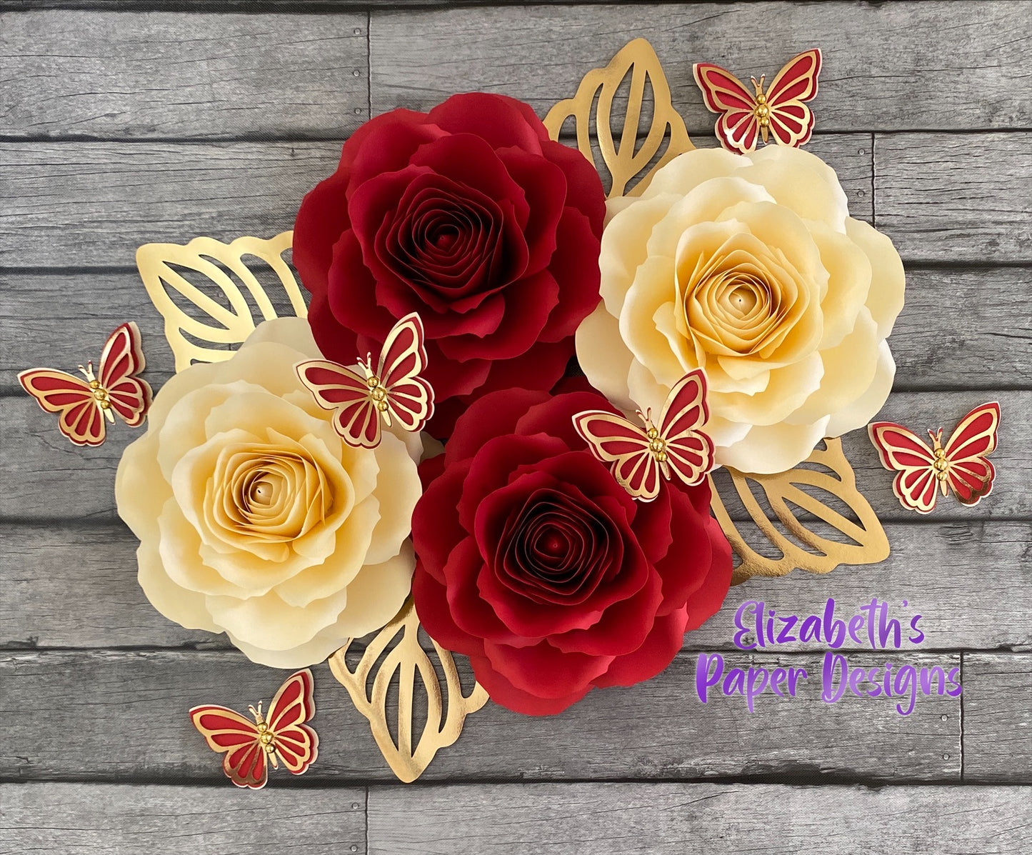 Set of 4 Roses